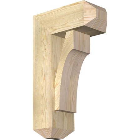 Ekena Millwork Westlake Craftsman Rough Sawn Bracket w/ Offset Brace, Douglas Fir, 8"W x 18"D x 30"H BKT0806X18X30WTL04RDF